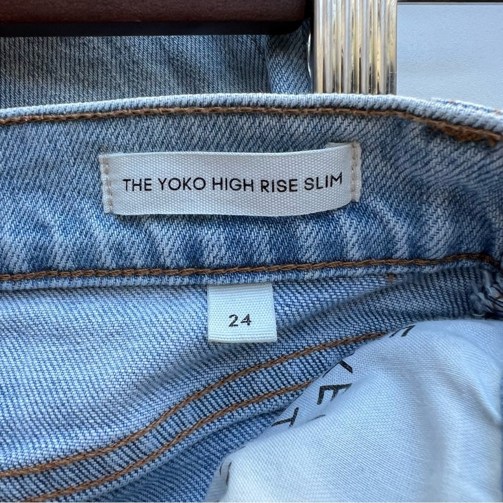 Aritzia Denim Forum Yoko High Rise Slim Size 24 - Picture 6 of 8